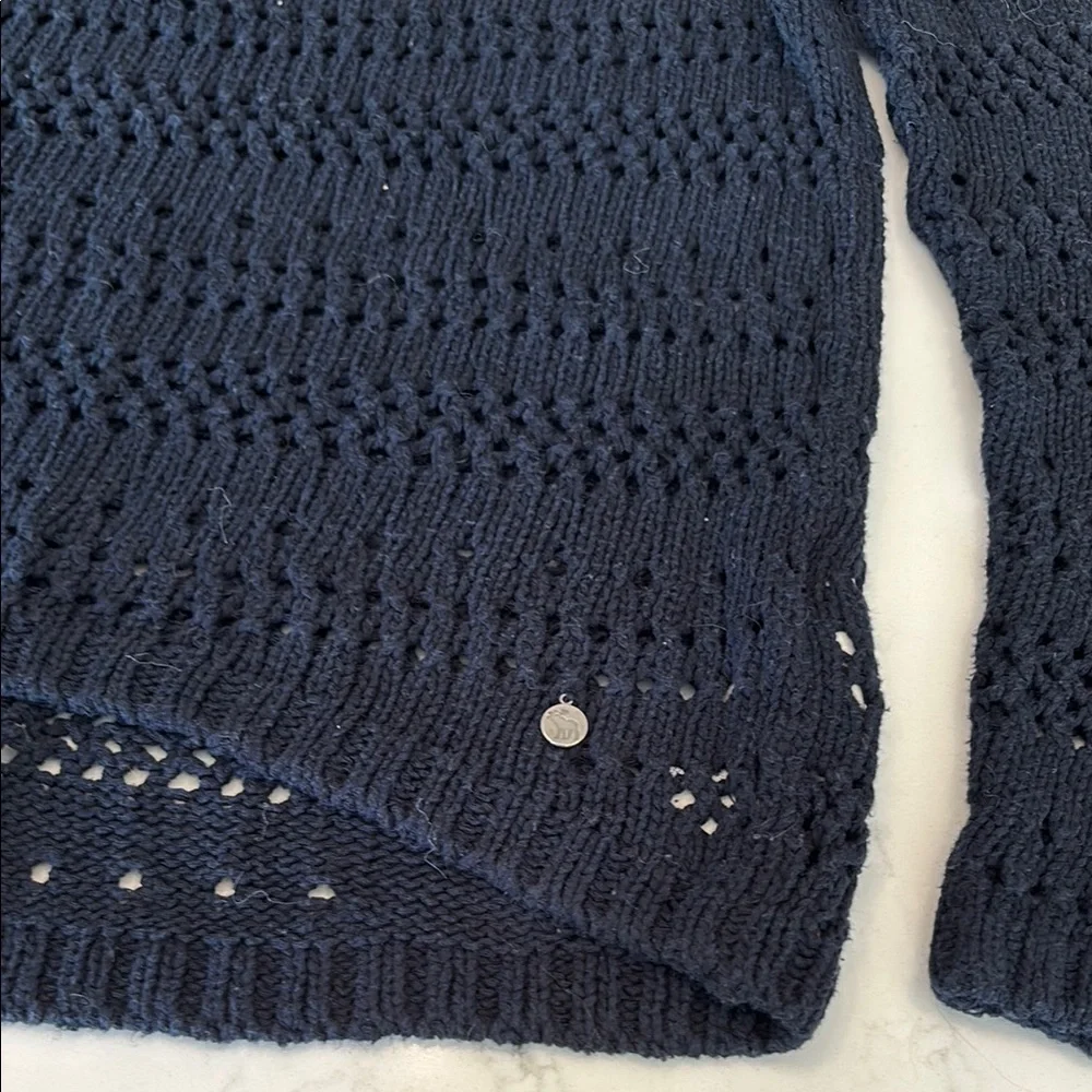 Abercrombie & Fitch Blue Crew Neck Sweater Classic Knit